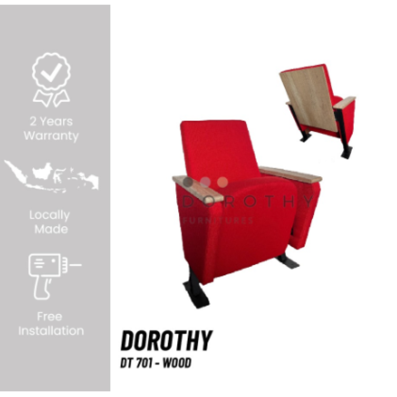 KURSI AUDITORIUM DOROTHY - DT 701 WOOD