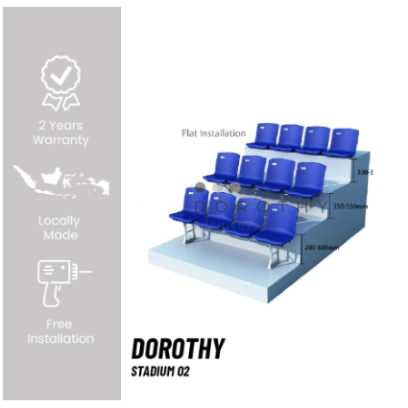 KURSI STADION TRIBUN DOROTHY -STADIUM 02